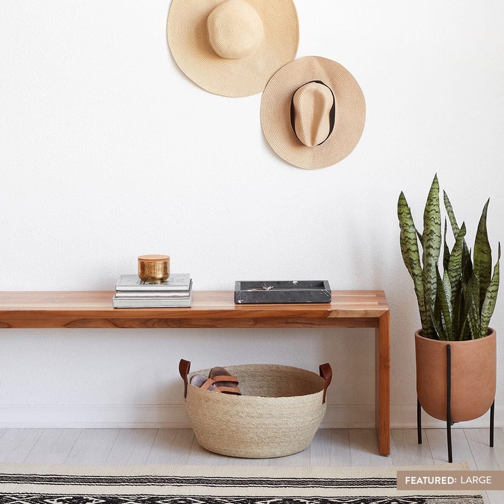 Stylish Mercado Floor Baskets - Woven Storage Baskets for Home Organization | Perfect for Living Room, Bedroom & Nursery Decor