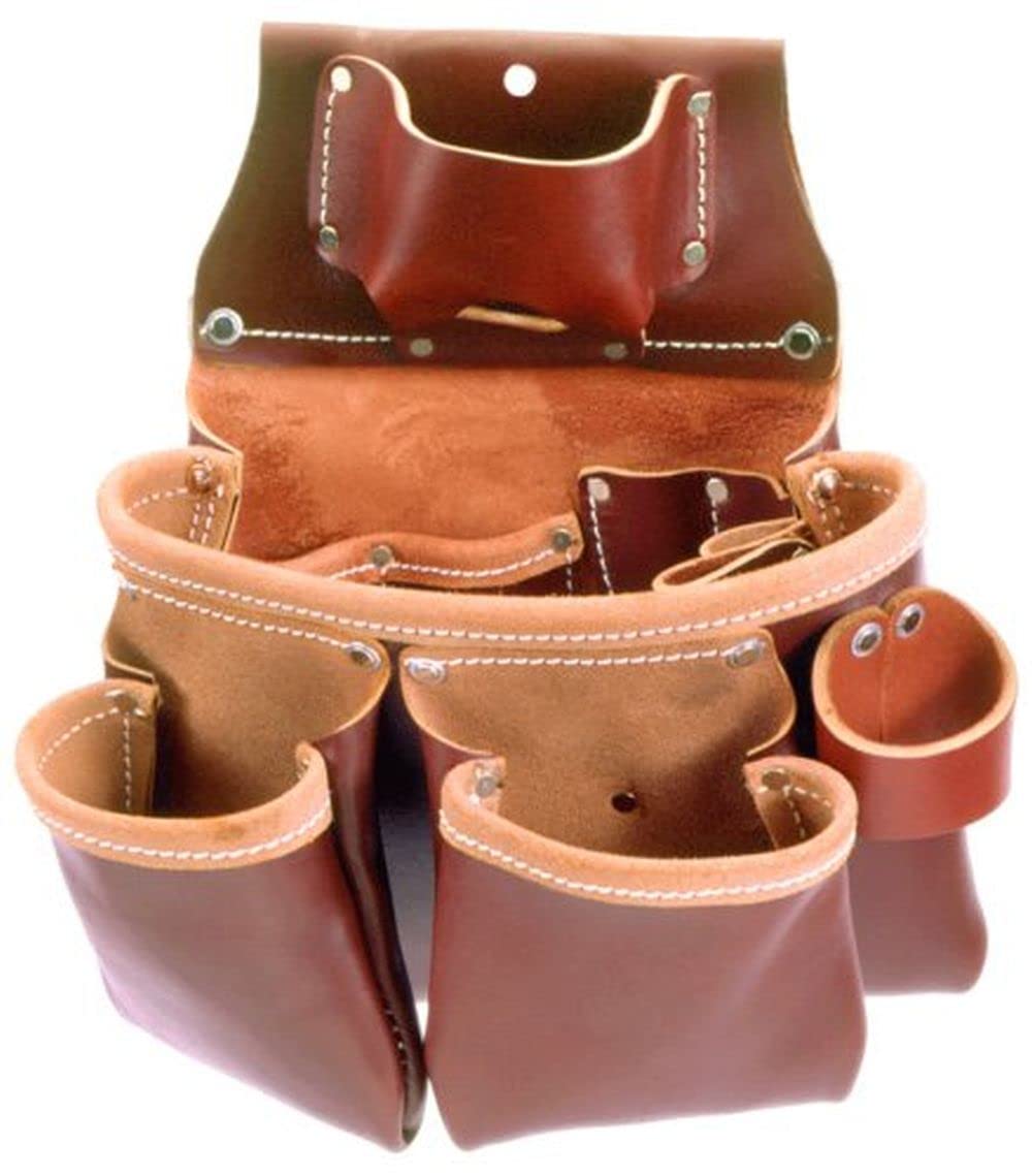 Occidental Leather 5018DB Professional 3-Pouch Tool Bag - Durable Construction for Electricians, Carpenters & Contractors | Perfect for Job Sites & DIY Projects
