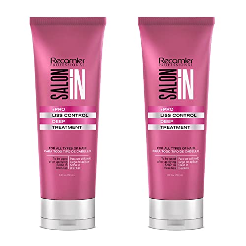 Professional Salon Liss Control Hair Smoothing & Hydrating Silk Conditioner Treatment | Deep Conditioning Split End Repair for Dry Damaged Hair | 8.4oz Pack of 2 | Perfect for Salon Use & At-Home Hair Care