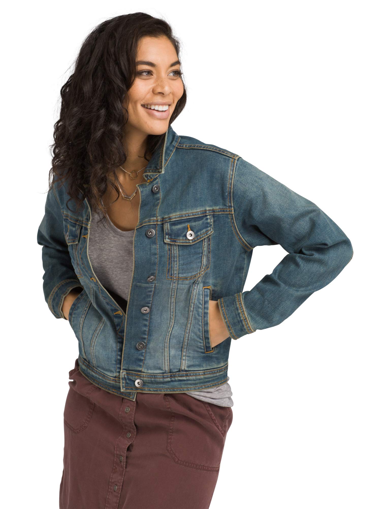 prAna Women's Abbot Jacket - Lightweight Water-Resistant Hiking Jacket for Outdoor Adventures, Travel & Everyday Wear