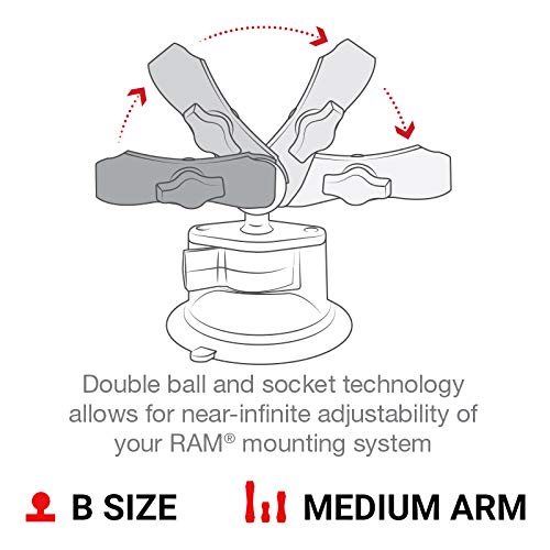 RAM Mounts RAM-B-166-UN8U X-Grip with RAM Twist-Lock Suction Cup Mount for 7\
