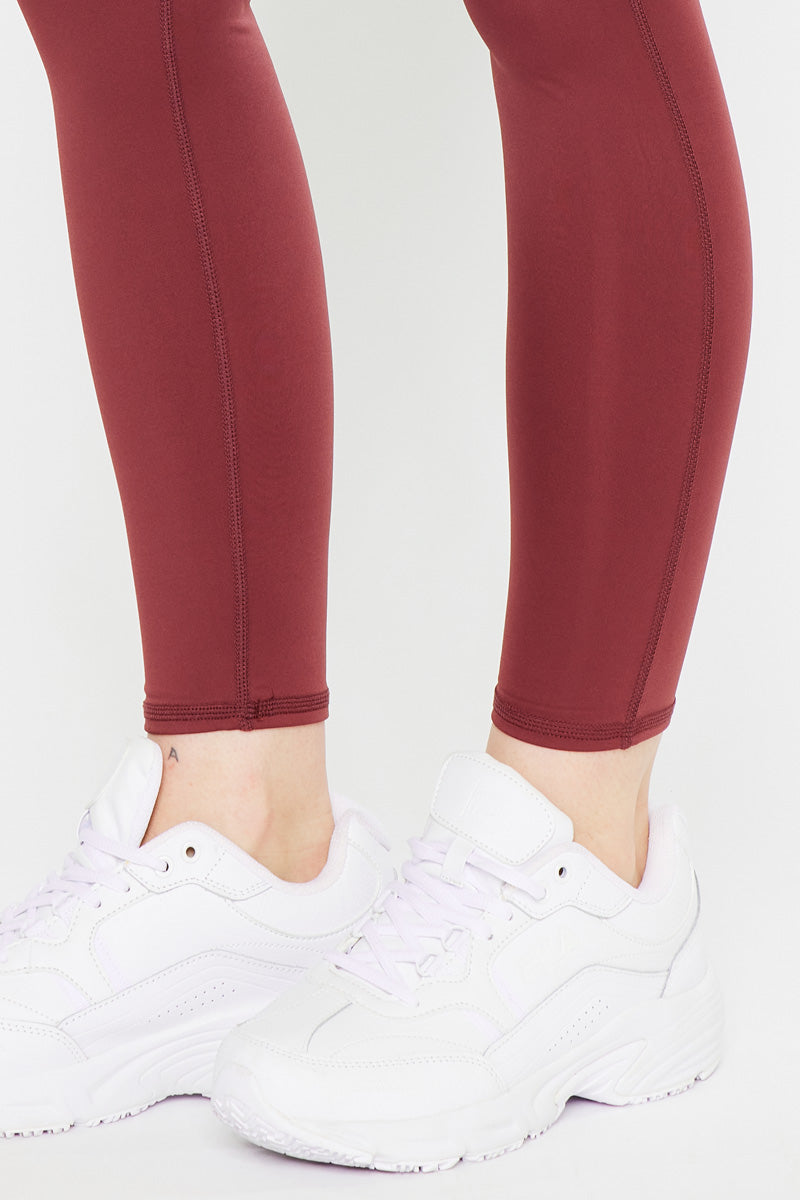 Ari Mid Rise Active Leggings for Women - High Waist Yoga Pants with Pockets - Comfortable Workout Leggings for Running, Gym & Lounge Wear