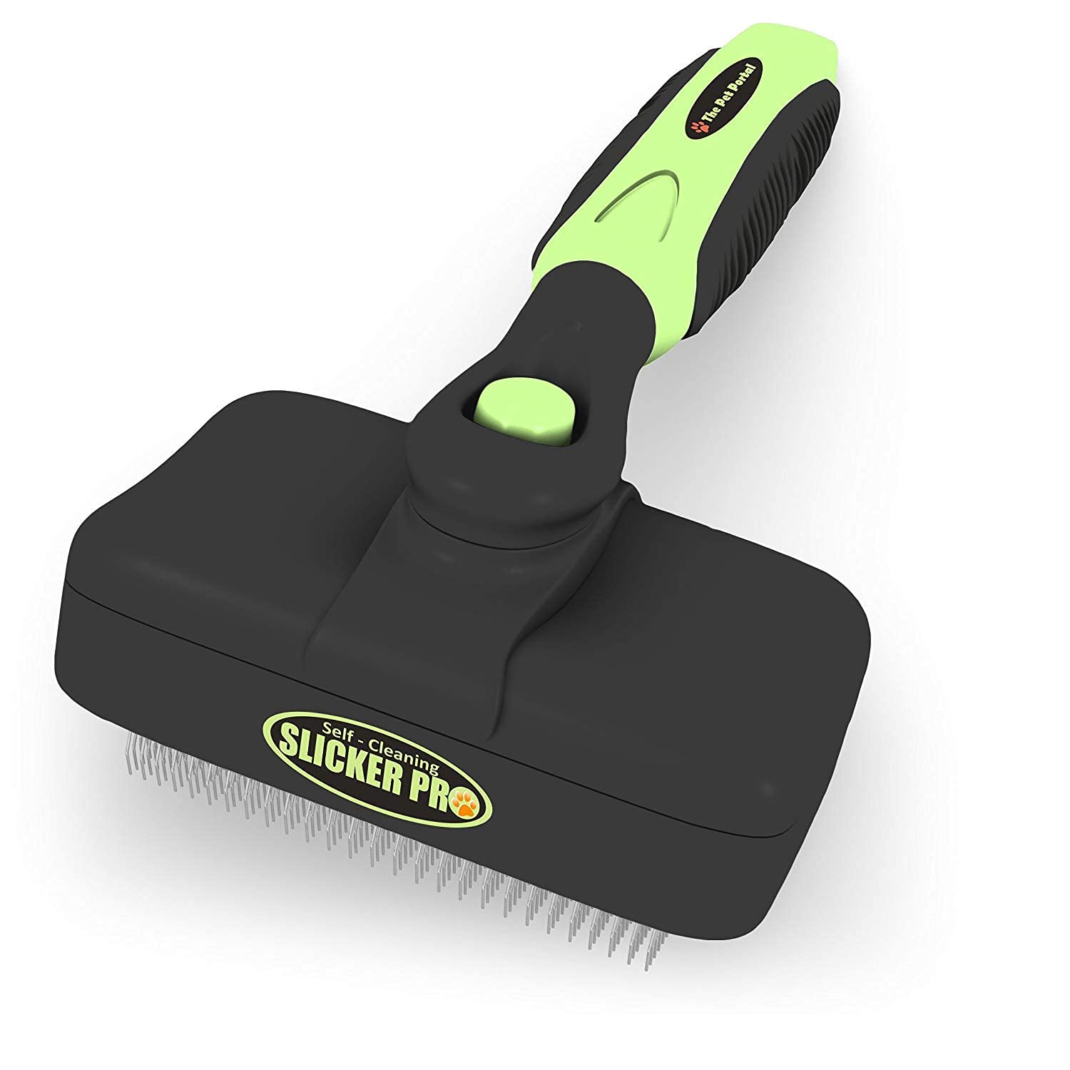 Self Cleaning Slicker Brush for Dogs & Cats - Pet Grooming Brush for Shedding Control, Long Haired Pets, Medium to Large Breeds | Perfect for Home Grooming & Professional Deshedding Supplies