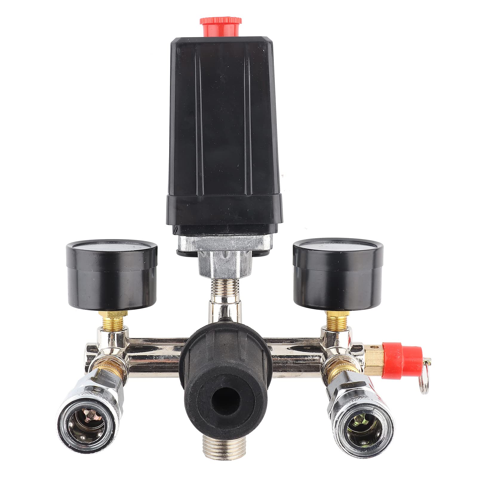 Durable Air Compressor Pressure Control Valve & Switch with Dual Gauges - Long Lasting Performance for Bama Air Compressors | Ideal for Industrial, Automotive & Home Workshop Use