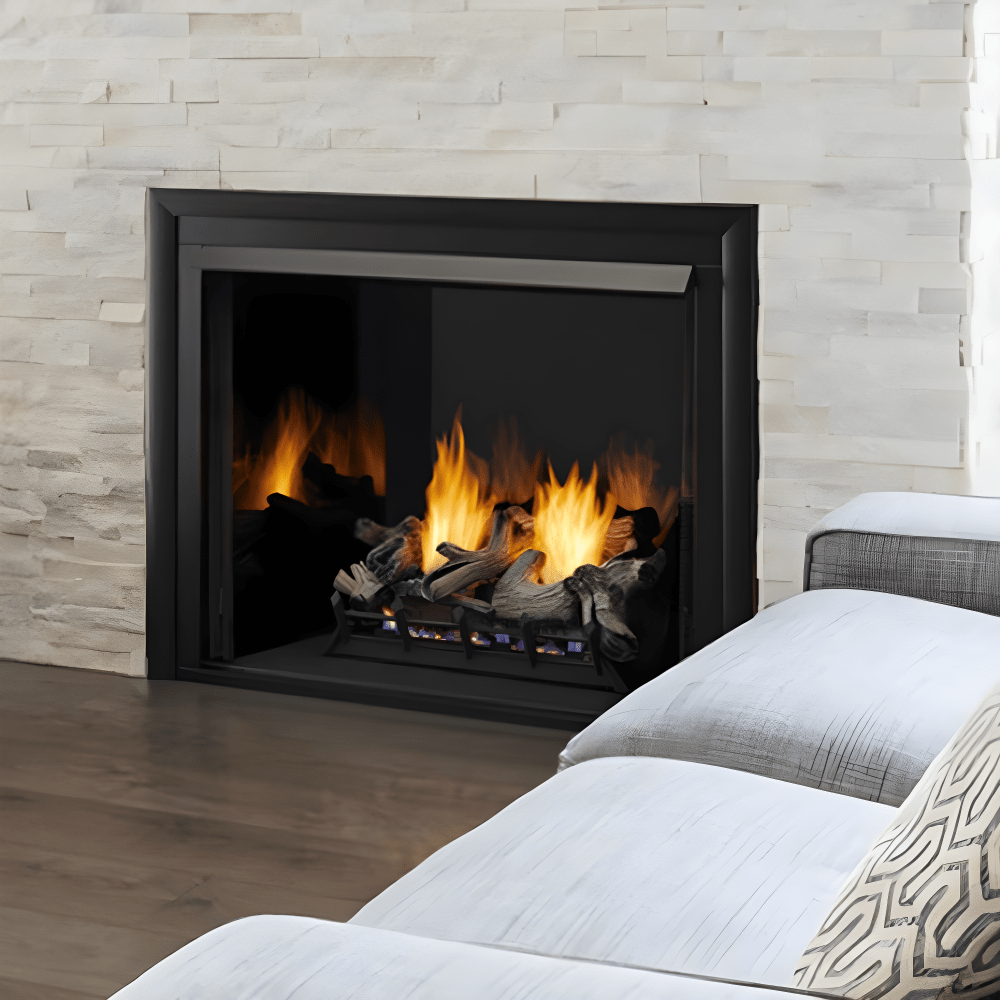 Monessen Lo Rider 32 Inch Vent Free Gas Firebox - Clean Face Design (LCUF32CR) - Perfect for Living Rooms, Bedrooms & Indoor Heating