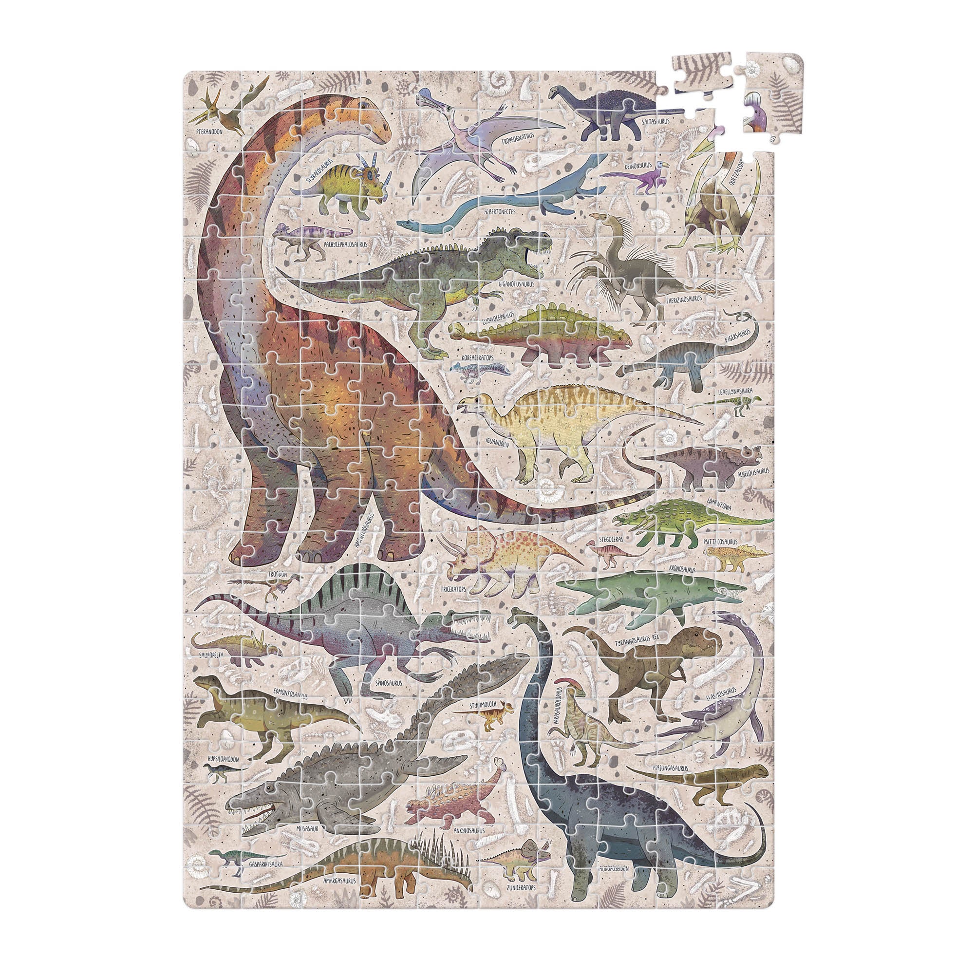 Banana Panda Puzzlove Dinosaurs Jigsaw Puzzle 200 Pieces - Educational Kids Puzzle for Dinosaur Lovers, Perfect for Family Game Night & Classroom Learning Activities