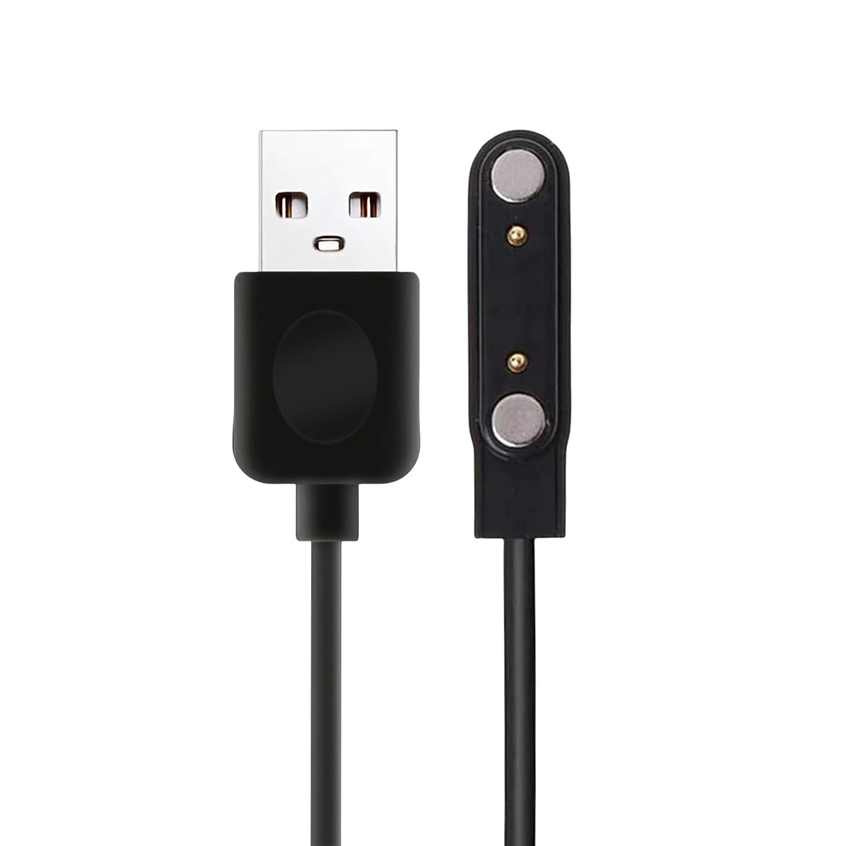 Universal Magnetic Smart Watch Charger Cable - 7.62mm Pin Spacing USB Charging Cord for Smartwatches & Fitness Trackers | Perfect for Apple Watch, Samsung Galaxy Watch, Garmin & More | Home, Office & Travel Use
