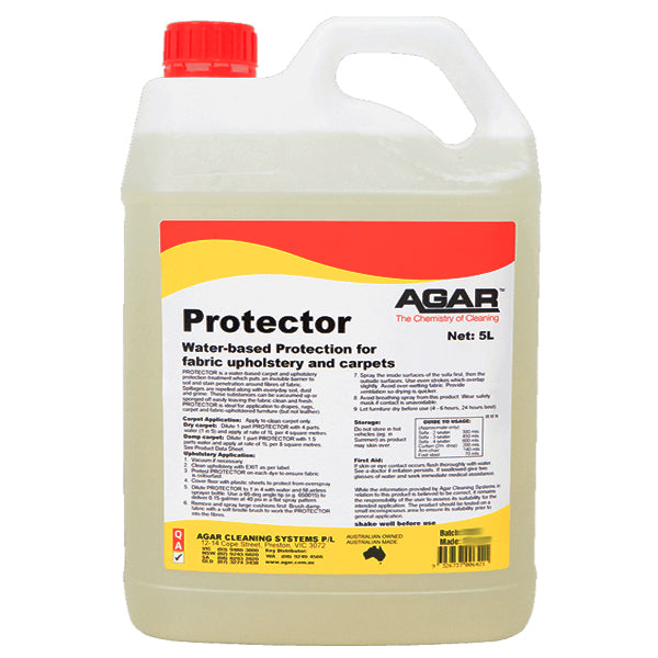 Agar Protector 5Lt Water-Based Fabric Protection Spray - Waterproof & Stain Resistant Treatment for Furniture, Car Seats & Clothing