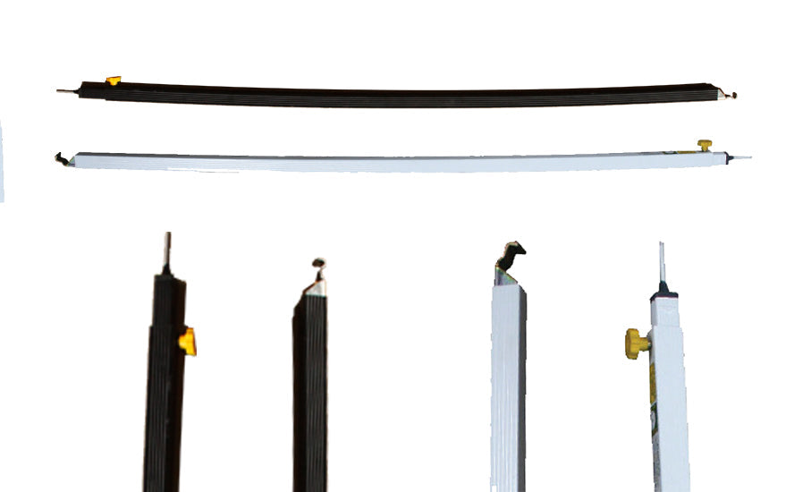 40mm White Curved Roof Rafter - 275cm Open Span for Sheds, Garages & Outdoor Structures | Durable & Weather-Resistant