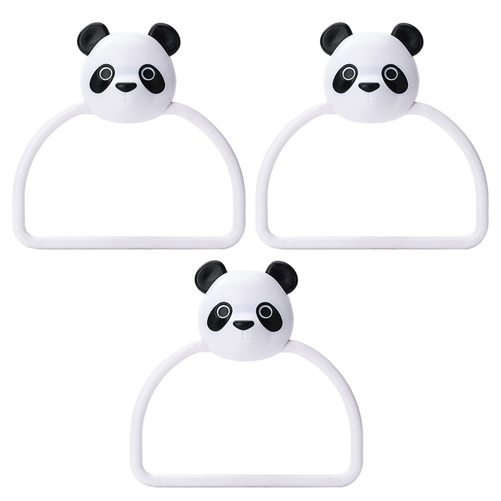 iplusmile 3-Pack Wall Mounted Towel Rings - Stainless Steel Hand Towel Holder for Bathroom & Kitchen - Space Saving Bathroom Accessories (Perfect for Small Bathrooms, Apartments & RVs)