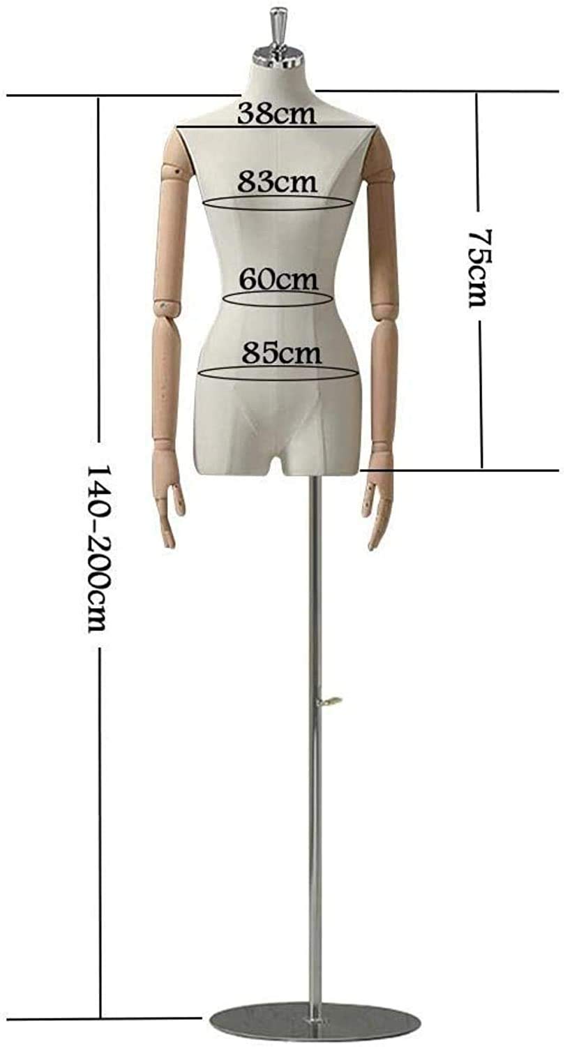 Female Dress Form Mannequin Torso - Adjustable Sewing Dressmaker Dummy for Fashion Design, Tailoring, and Clothing Display | Perfect for Boutiques, Studios, and DIY Sewing Projects