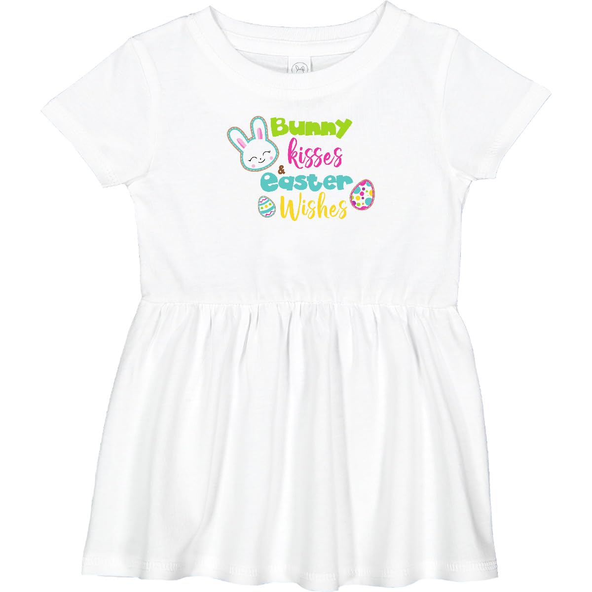 Easter Bunny Kisses Baby Dress for Girls - Easter Egg Design
