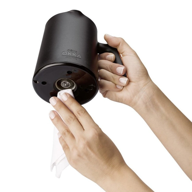 Arzum Okka Minio Automatic Turkish Coffee Maker - Electric Stovetop Brewer for Rich Espresso & Traditional Coffee, Black/Silver - Perfect for Home, Office & Gifts
