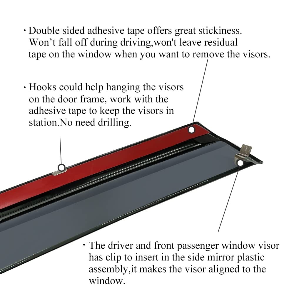 VESUL Retractable Cargo Cover Privacy Screen for 2014-2019 Toyota Highlander with Two Captain Chairs - Window Shade, Wind Deflector, Rain Guard & Sun Shield for Car Protection and Comfort During Travel