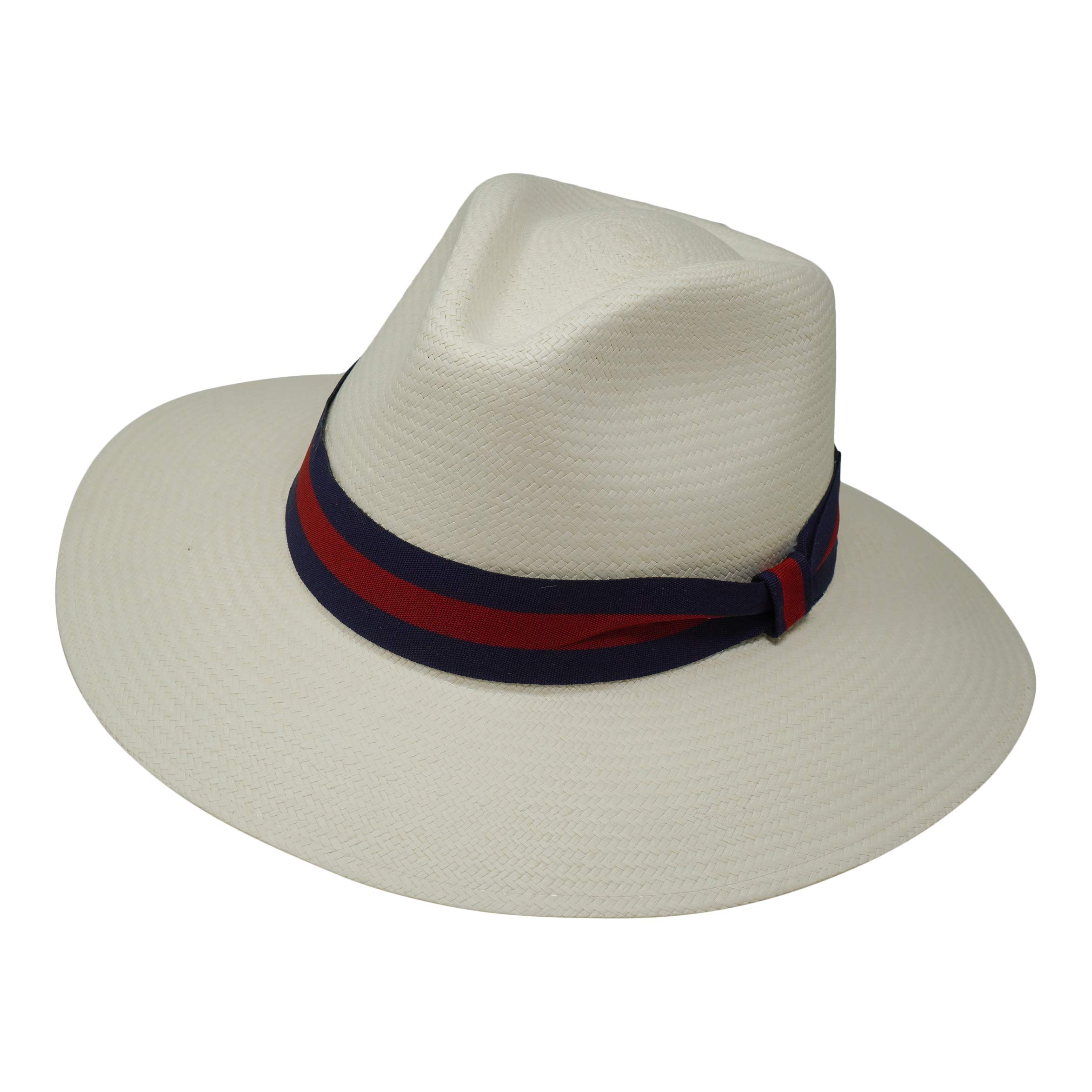 Genuine Teardrop Panama Hat for Safari - Durable Hand-Woven Straw Hat for Outdoor Adventures, Travel & Summer Style