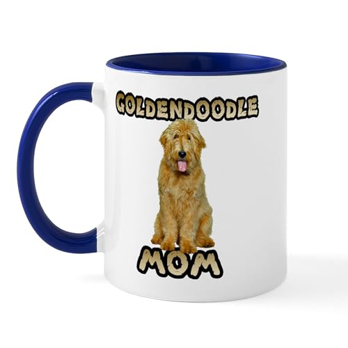 White/Navy Inside - Goldendoodle Mom Mug