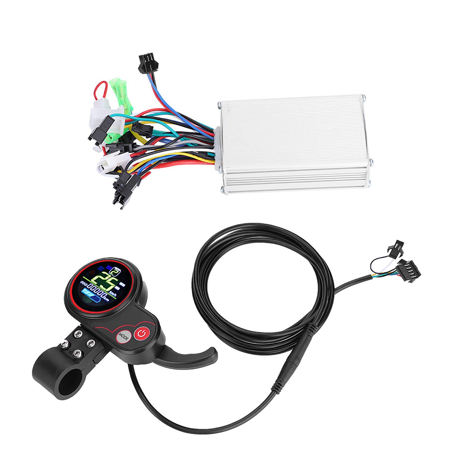 EVTSCAN Waterproof Motor Controller with LCD Display for E-Bikes & Scooters