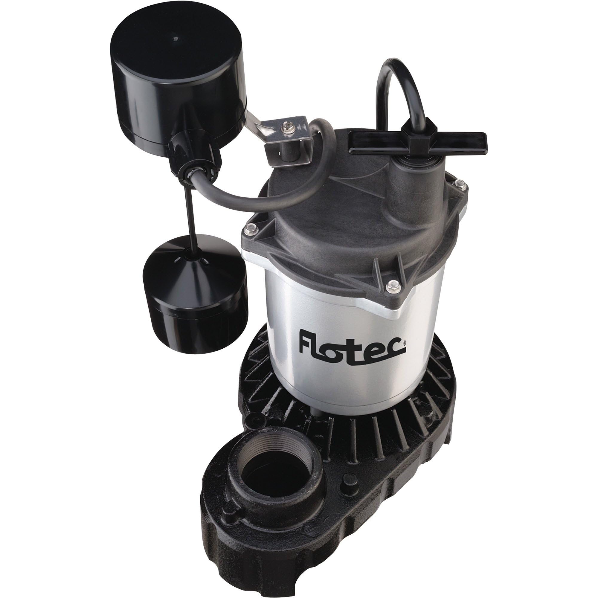 Flotec 1/2 HP Submersible Sump Pump - Cast Iron & Zinc Construction - Heavy Duty Water Removal for Basements, Crawl Spaces & Flood Prevention