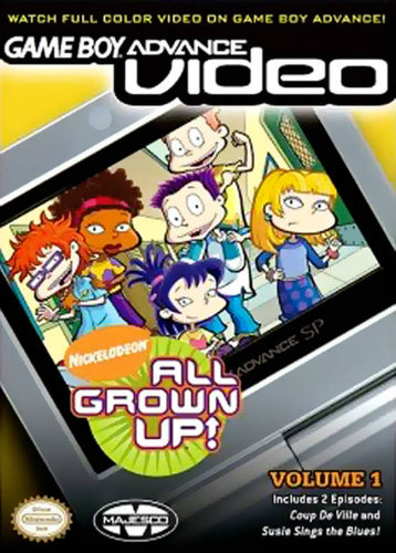 GBA Video All Grown Up! Vol. 1 - Classic Game Boy Advance Cartridge for Retro Gaming | Perfect for Nintendo GBA Collectors & 90s Nostalgia Fans