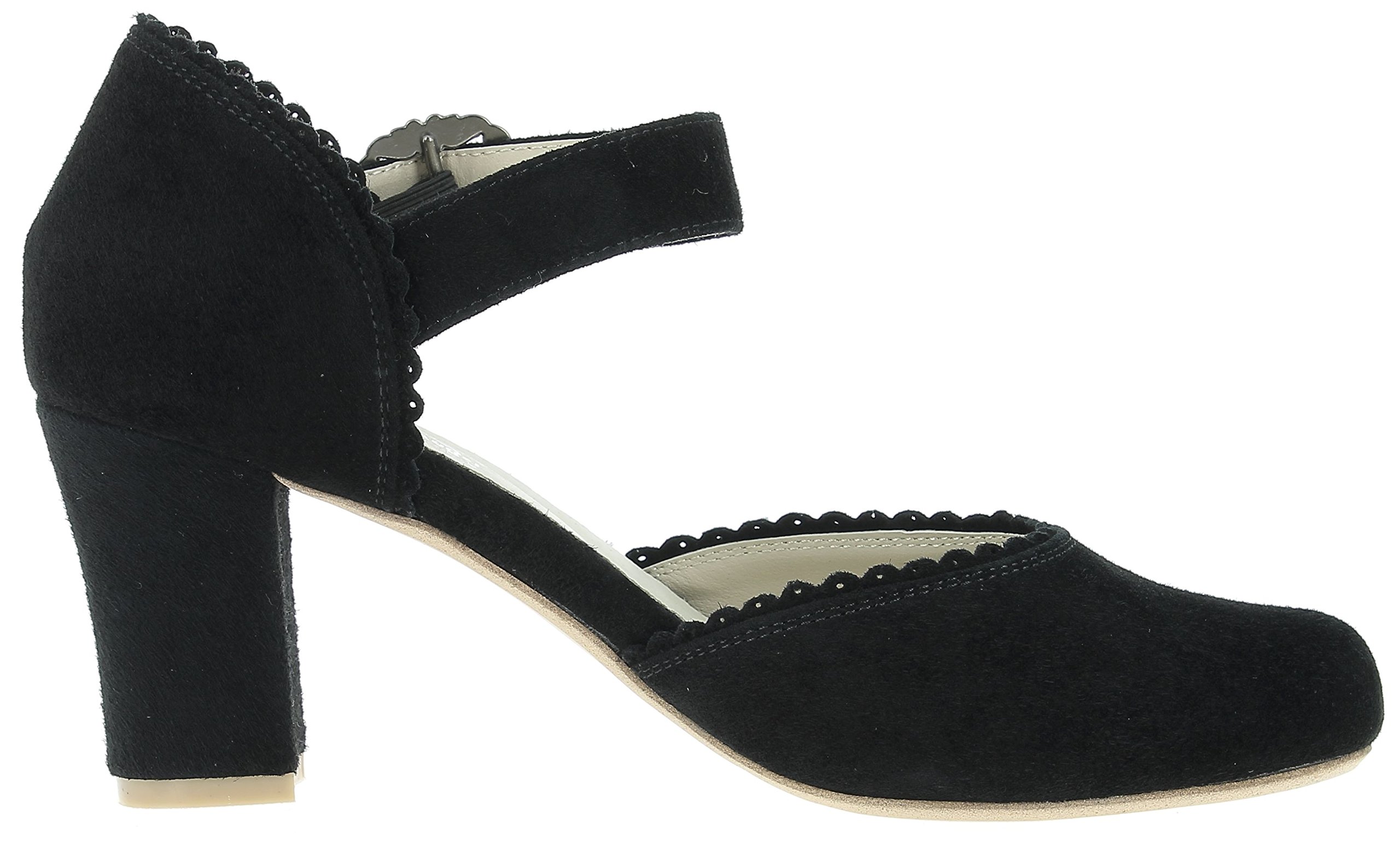 Women's Closed Toe High Heel Pumps - Black Patent Leather Dress Shoes for Work & Party | Size 6 UK (US 8) | Comfortable Office & Evening Wear