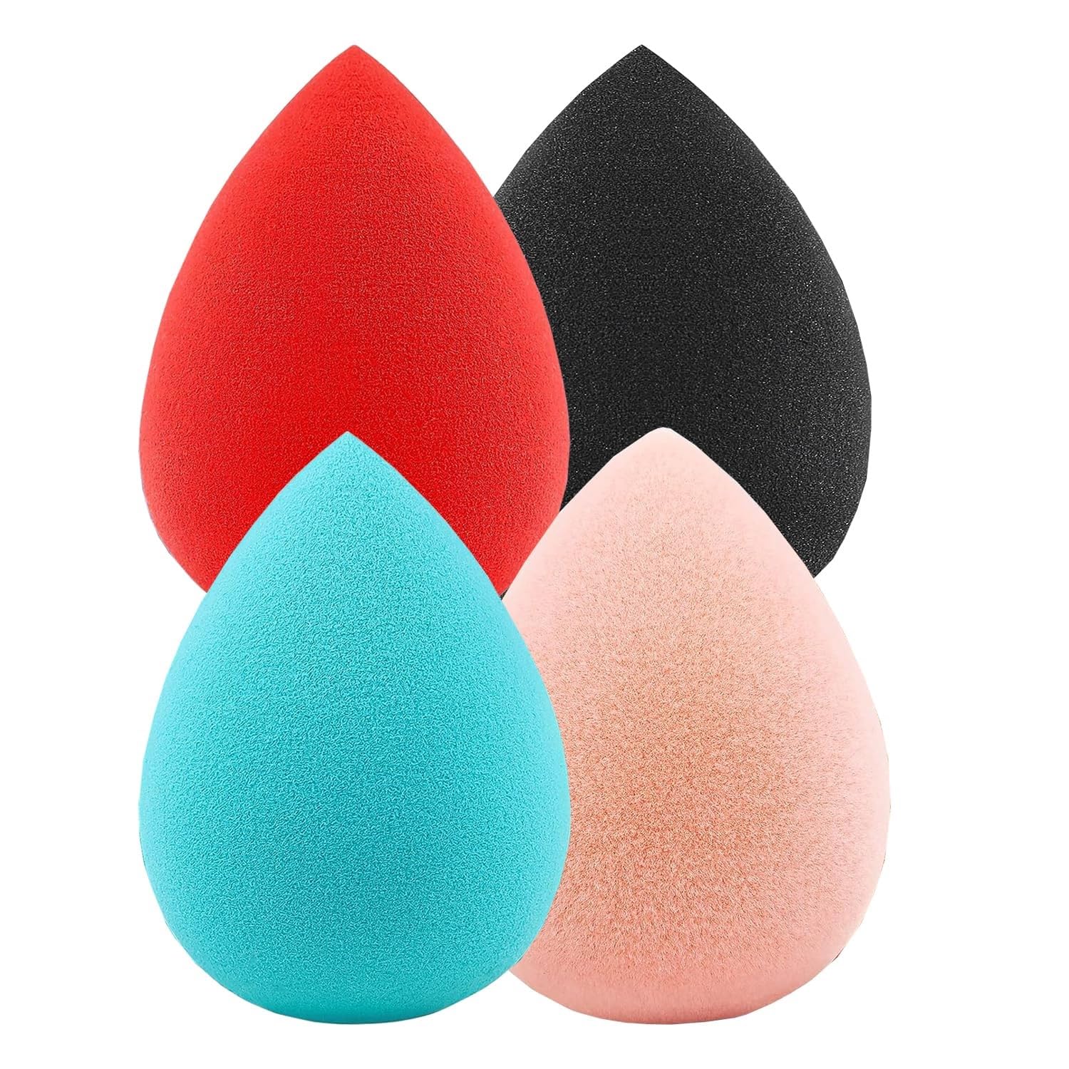 4Pcs Makeup Sponge Set for Dry & Wet Blending | Facejewel Beauty Tools