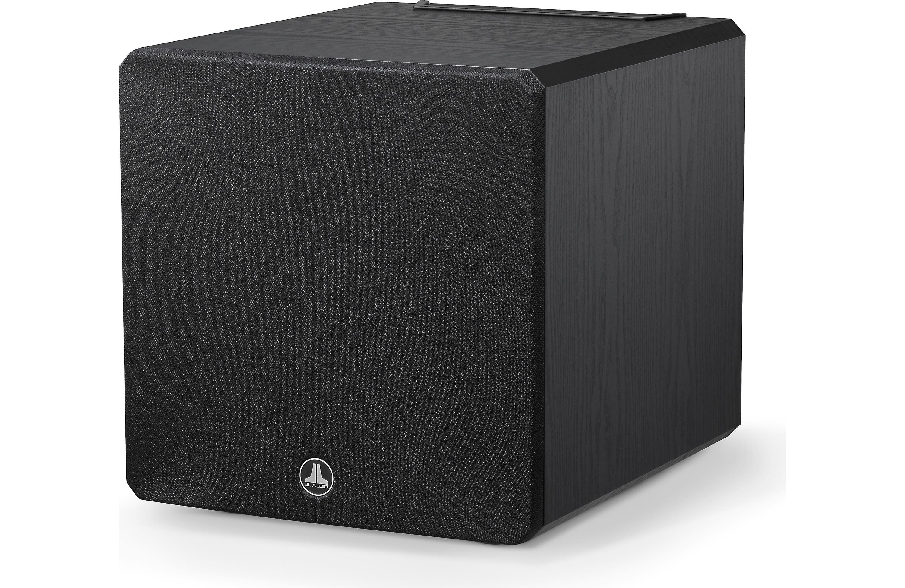 JL Audio E SUB 110 ASH 10 Inch Powered Subwoofer - High Performance Home Theater & Car Audio Bass Speaker for Movies, Music & Gaming