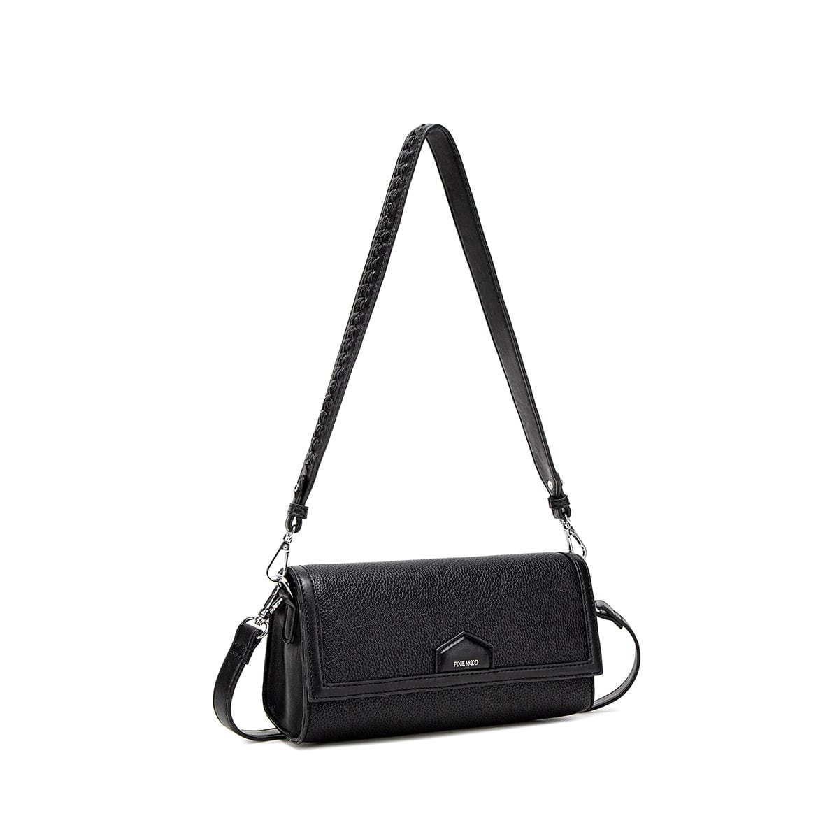 Krista Vegan Leather Shoulder Bag for Women | Black Pebbled Crossbody Purse - Perfect for Work, Travel & Everyday Use