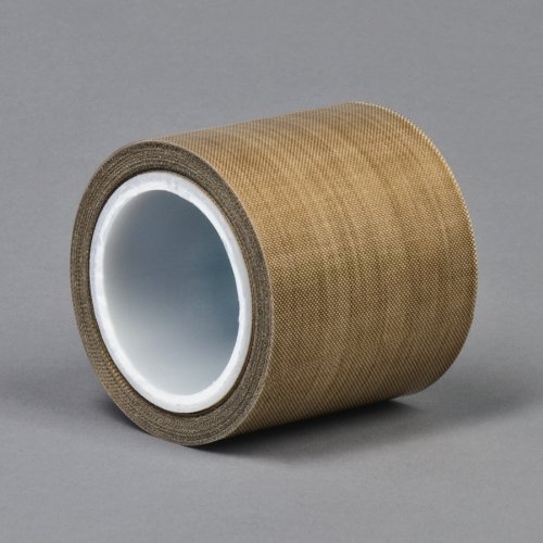 3M 5453 Brown PTFE/UHMW Tape - 0.75 Inch x 36 Yard Roll - High Temperature Resistant, Chemical Resistant, Low Friction Tape for Industrial, Plumbing, and Automotive Applications