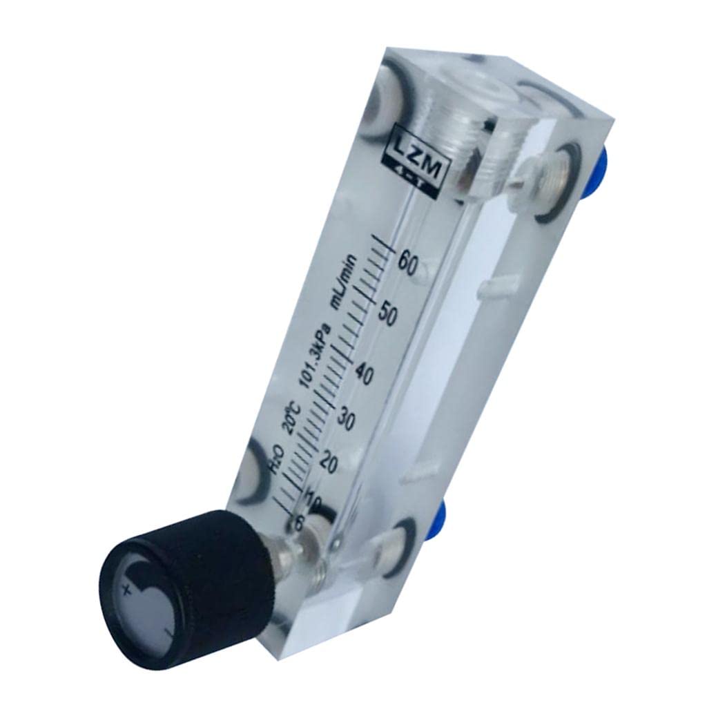 CALANDIS® High-Definition Oxygen Flow Meter with Panel Mount - Accurate 6-60mL/min Medical Air Flow Regulator for Home Oxygen Therapy & Hospital Use