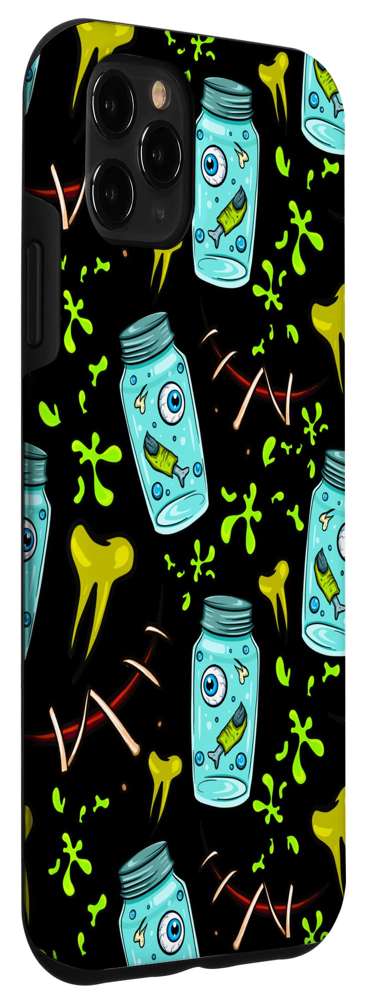 iPhone 11 Pro Max Case - Horror Zombie Canned Fingers Design - Funny Monster Halloween Phone Cover - Perfect for Halloween Parties, Cosplay Events & Horror Theme Gifts
