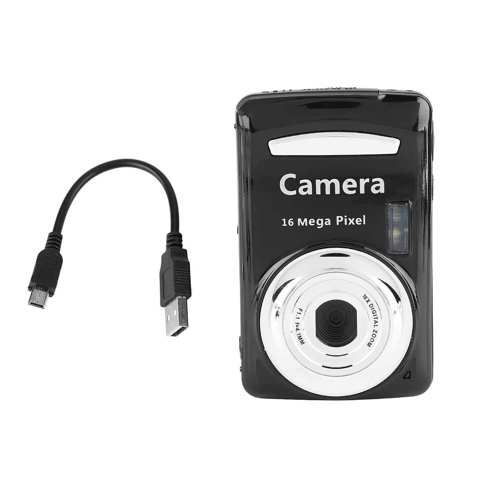 VBESTLIFE 16x Zoom Digital Video Camera - Compact, Lightweight & Portable Mini Camcorder with High Quality Sensor - Perfect for Home Videos, Travel Vlogging & Outdoor Adventures (Black)