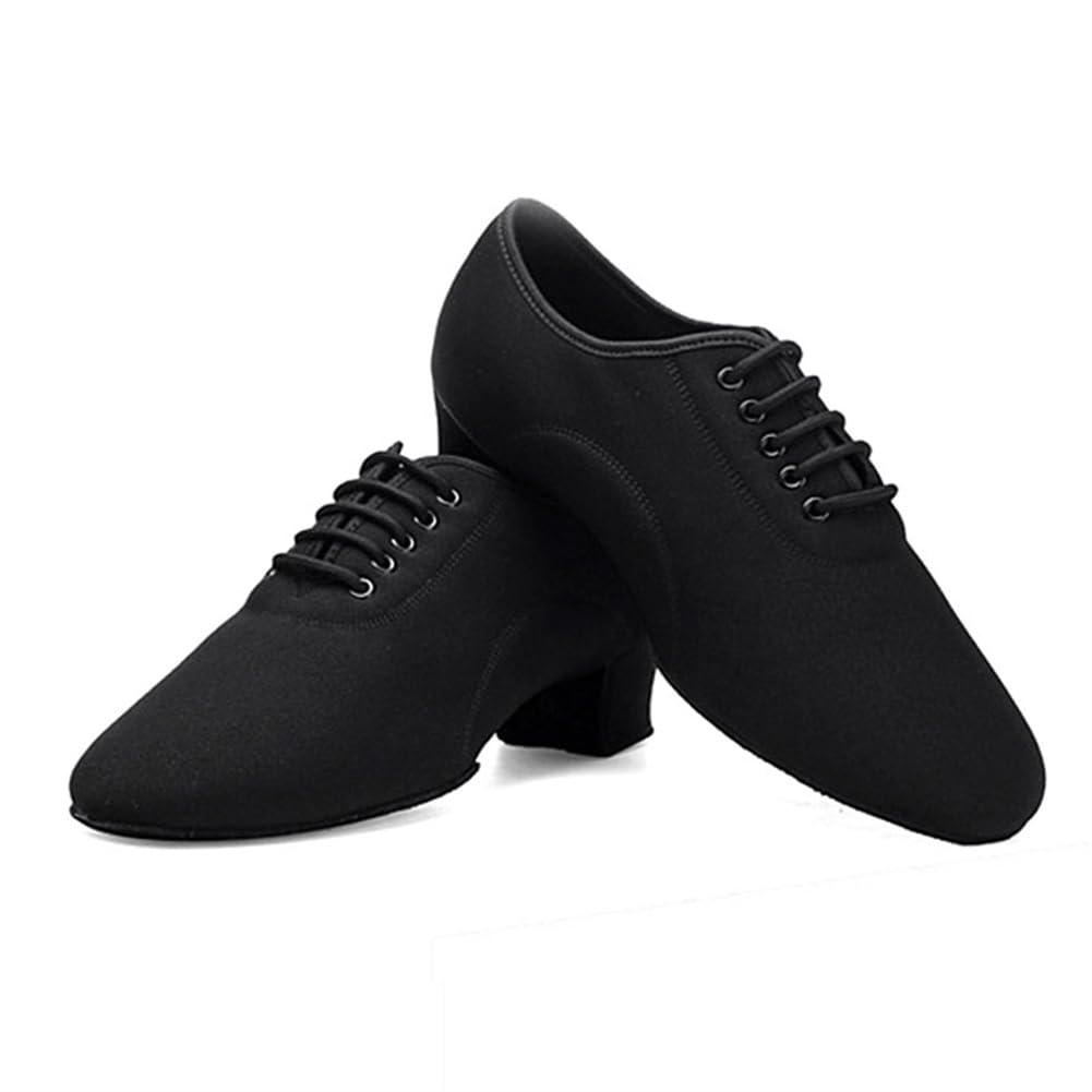 Men's Latin Dance Shoes - 2 Inch Heel Ballroom Tango Waltz Practice Shoes for Men | Split Sole Professional Dance Shoes for Salsa, Tango, Waltz & Social Dancing
