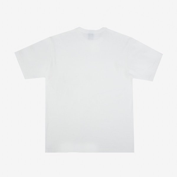 Iron Heart IHT 1610L White 6.5oz Loopwheel Crew Neck T-Shirt - Premium Long Fit Cotton Tee for Men | Casual Wear, Street Style, Everyday Comfort