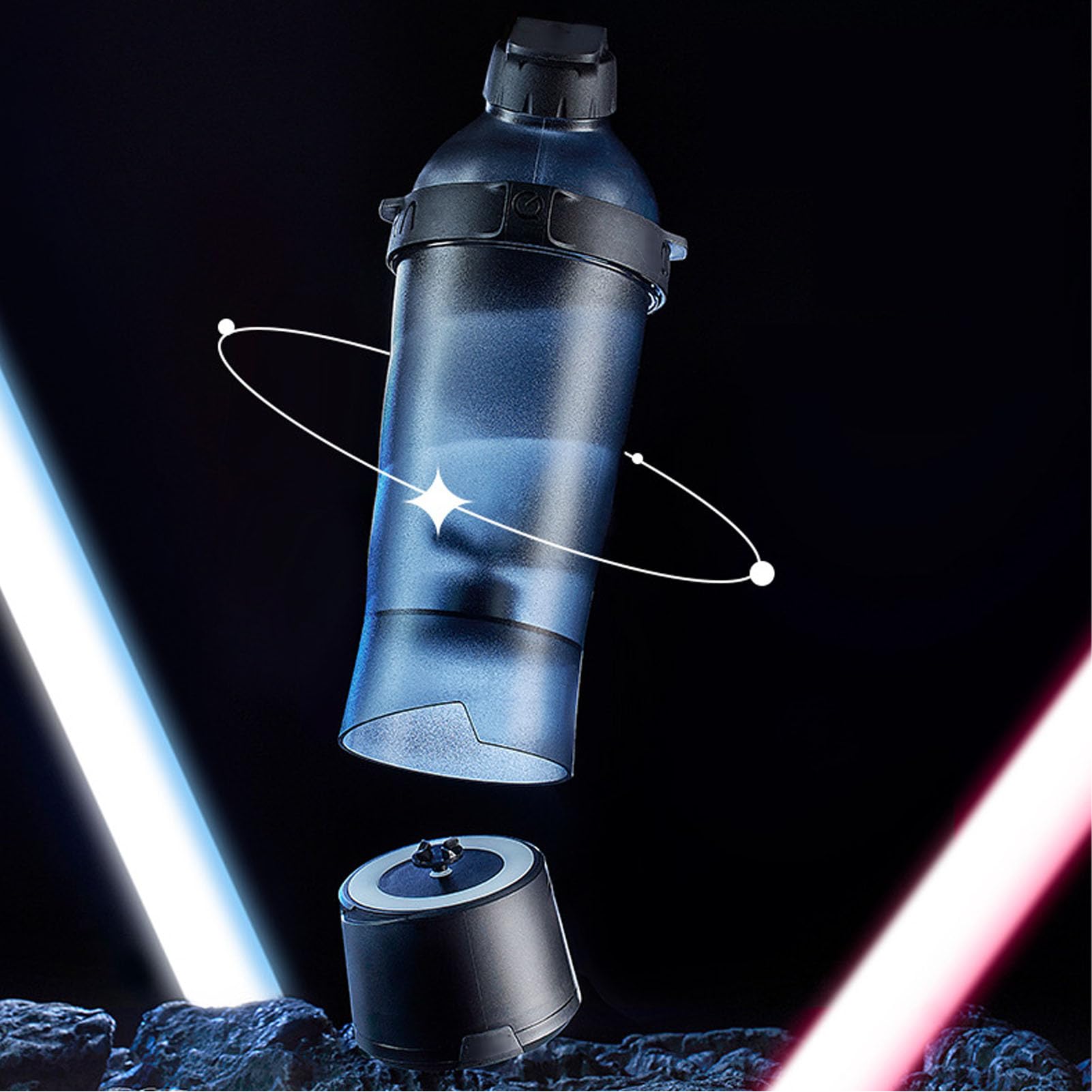 Vikye 550ml USB Rechargeable Electric Shaker Bottle - BPA Free Tritan Portable Mixer Cup for Protein Shakes, Weight Loss Supplements & Pre-Workout Drinks | Perfect for Gym, Home & Travel Use