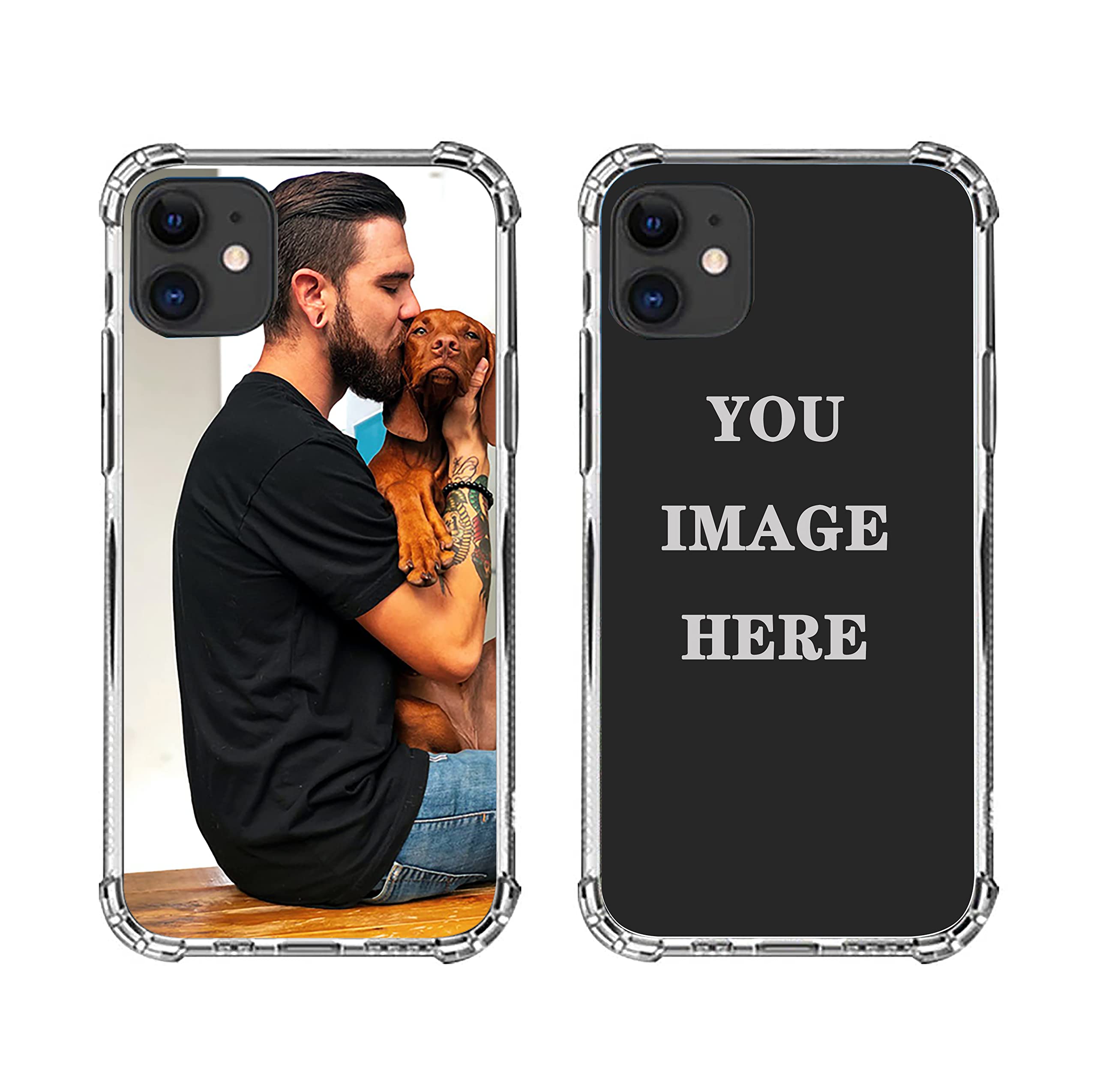 Custom iPhone Case for iPhone 13/12/11 Pro Max/X/XR - Personalized Photo & Logo Design Protective Phone Cover | Great for Gifts, Travel & Everyday Use