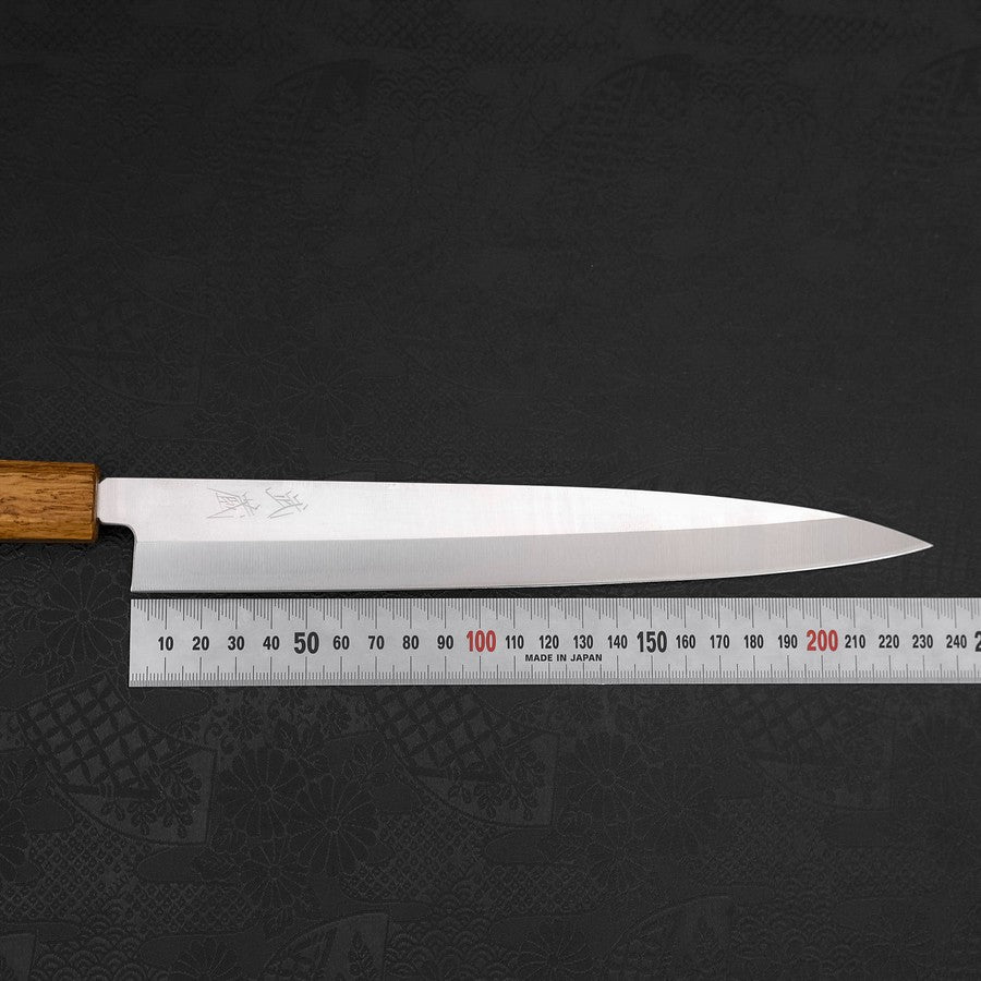 Premium Yanagiba Sushi Knife 240mm - AUS 8 High Carbon Steel, Polished Blade with Traditional Yaki Urushi Handle - Perfect for Sushi Chefs & Japanese Cuisine Preparation