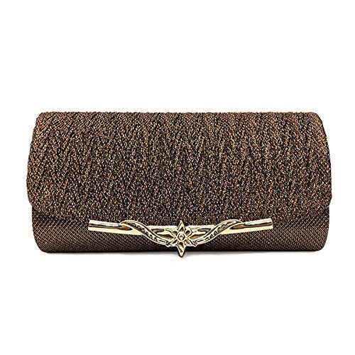 Elegant Women's Evening Clutch Bag - Sparkly Glitter Party Purse for Weddings, Banquets & Special Occasions - Shoulder Bag with Chain Strap for Ladies Night Out & Formal Events
