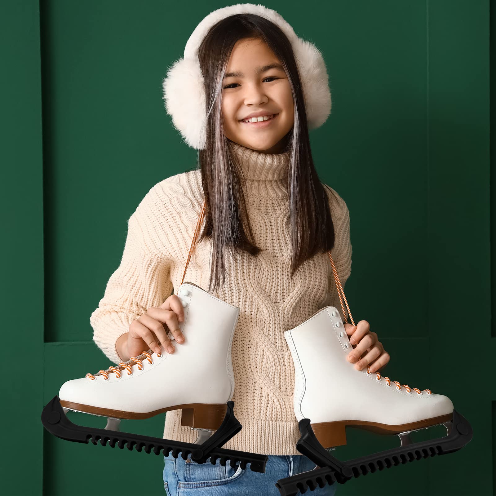Yilloog 6-Pack Adjustable Hockey Skate Blade Covers - Ice Skate Protectors for Kids & Adults - Perfect for Indoor/Outdoor Use & Skate Protection