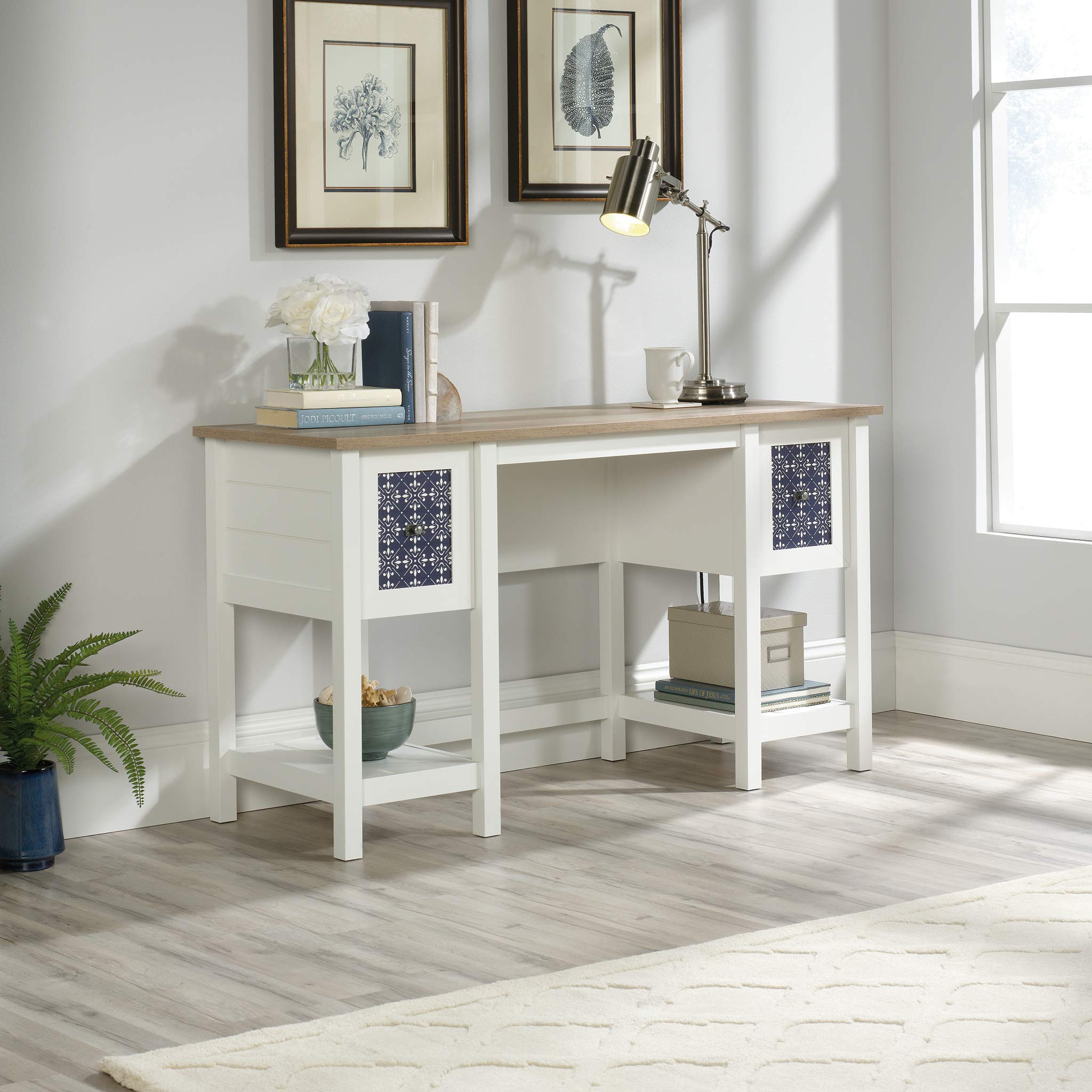 Sauder Cottage Road Computer Desk with Storage - Small Study Desk for Home Office