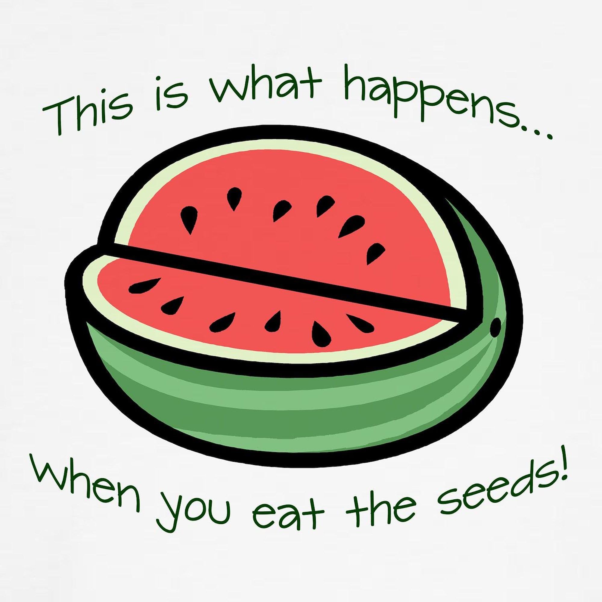 Watermelon Seeds Maternity T-Shirt for Women - Stretchy Ruched Side Design for Pregnancy Comfort | Perfect for Baby Showers & Maternity Photos