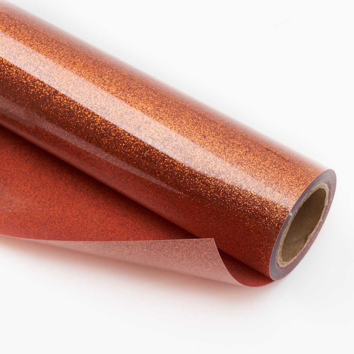 Orange Copper Glitter Heat Transfer Vinyl (HTV) Roll 12