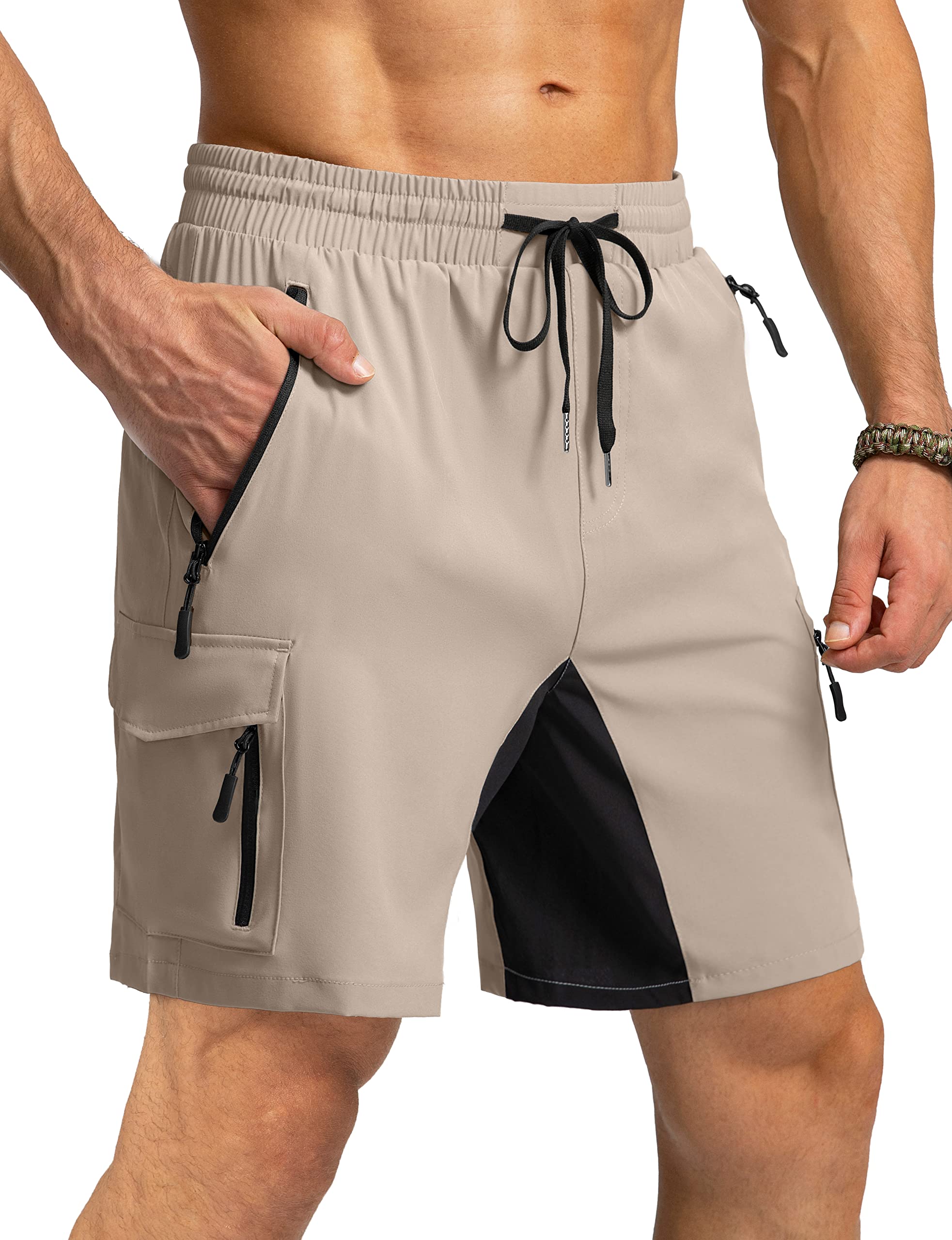 **Men's Quick Dry Hiking Cargo Shorts with 6 Pockets - Stretch Outdoor Travel Shorts for Fishing, Camping & Adventure**    *(Perfect for hiking, fishing, camping, and outdoor adventures – lightweight, breathable, and durable for all-day comfort.)*