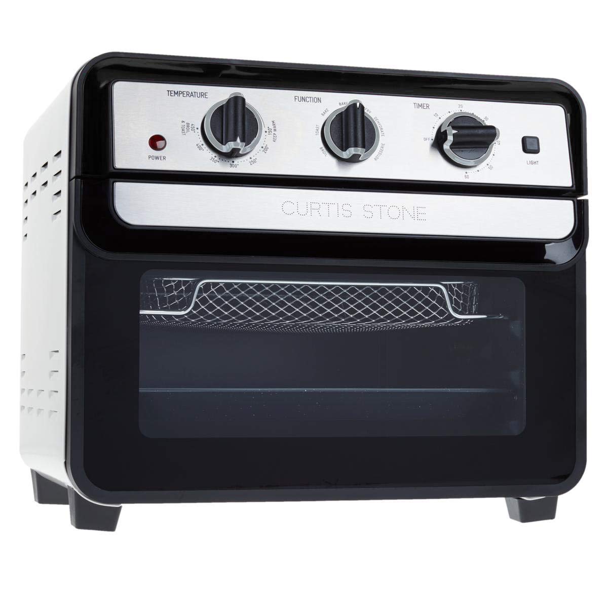 Curtis Stone Dura-Electric 1700-Watt 22L Air Fryer Oven Toaster - Model 679-725 (Renewed) - Perfect for Healthy Cooking, Baking, Roasting & Reheating Food in Your Kitchen