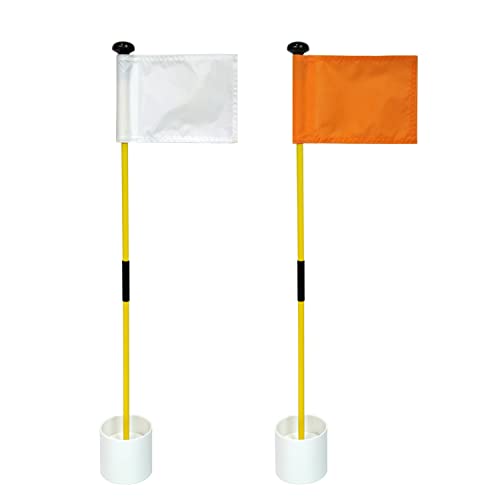 (2Pack-Orange & White Flags)