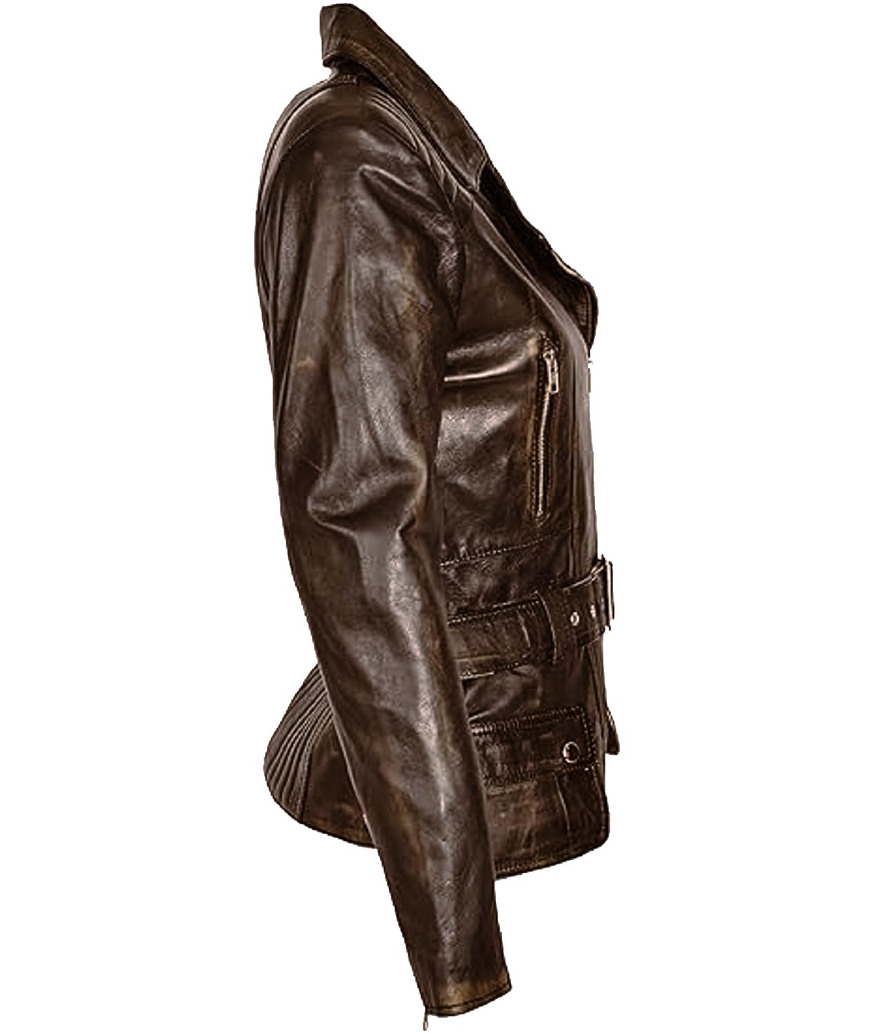 Genuine Lambskin Leather Jacket for Women - Classic Black Biker Jacket | Premium Motorcycle Jacket for Women | Stylish Outerwear for Riding, Travel & Everyday Wear