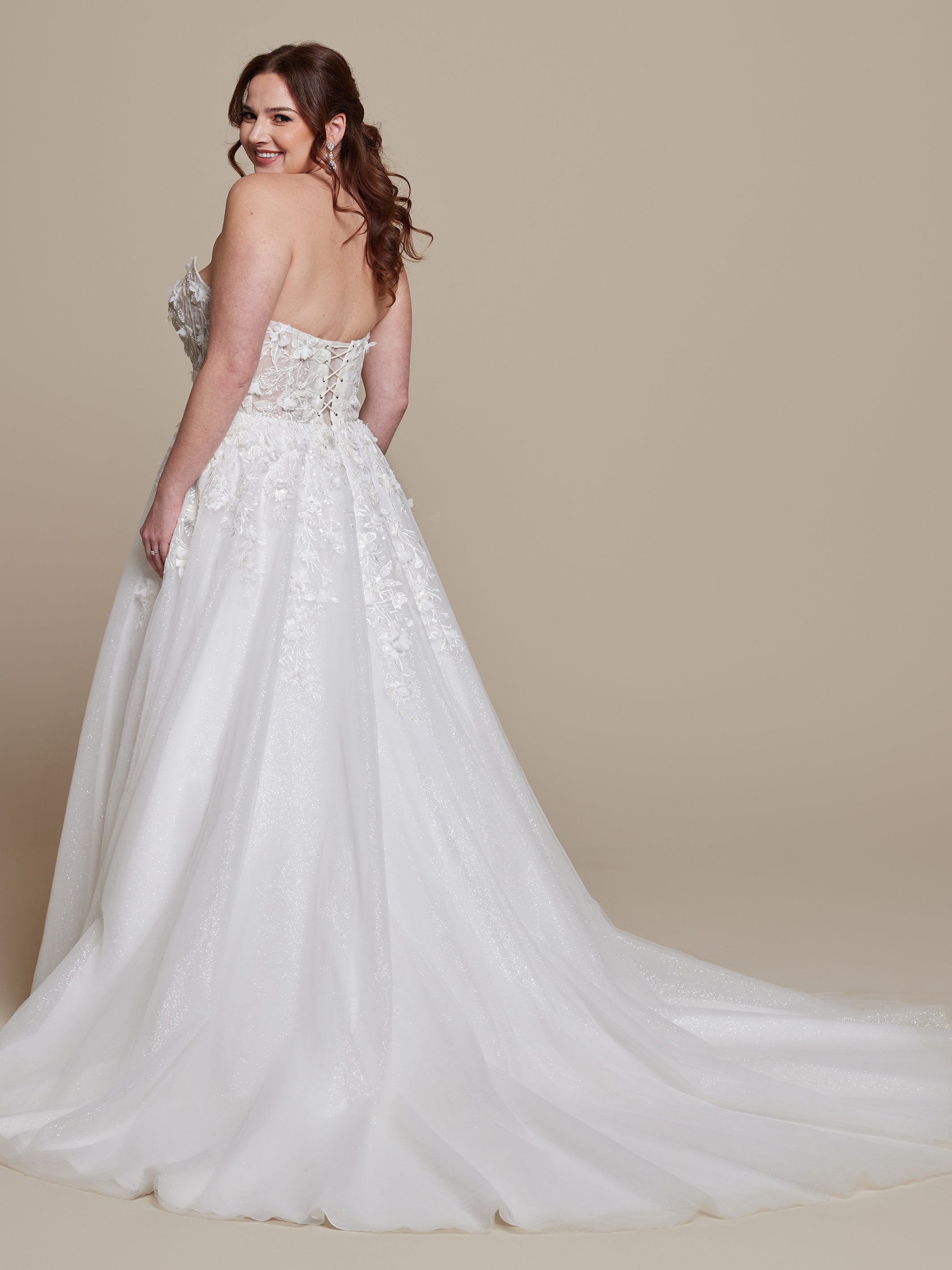 Elegant Opal Wedding Dress for Bride - Try at Home Comfort - Perfect for Beach, Church & Outdoor Ceremonies