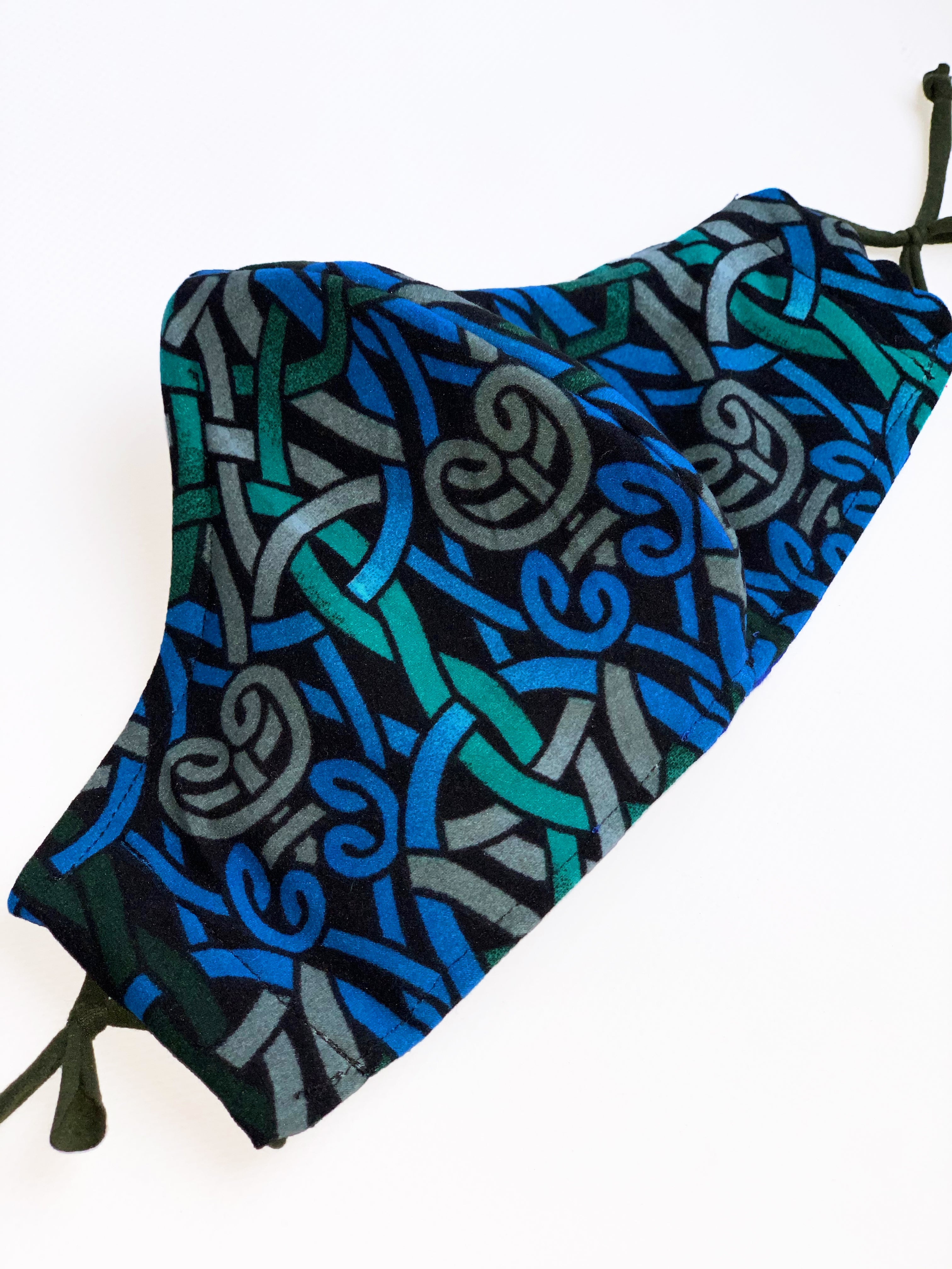 Celtic Twist Face Mask - Breathable & Comfortable Cloth Mask with Adjustable Ear Loops for Daily Protection - Perfect for Work, Travel, and Outdoor Activities
