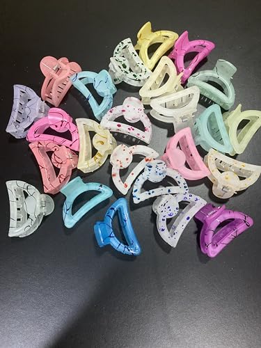 Korean Style Trendy Hair Claw Clips - Small Size Cute Hair Accessories for Women & Girls (Pack of 6) | Perfect for Ponytails, Buns & Half-Up Styles