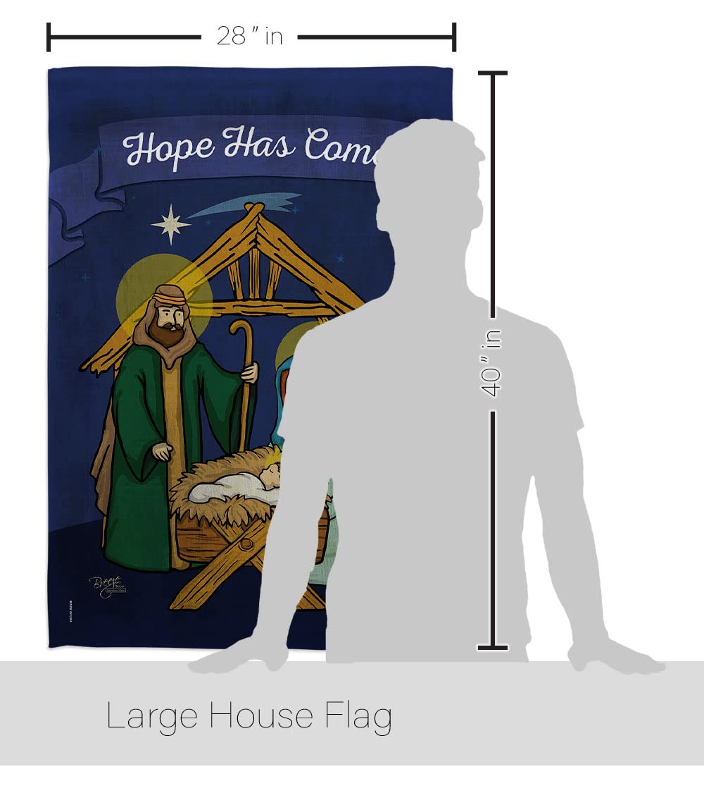 Winter Nativity House Flag Set 28x40