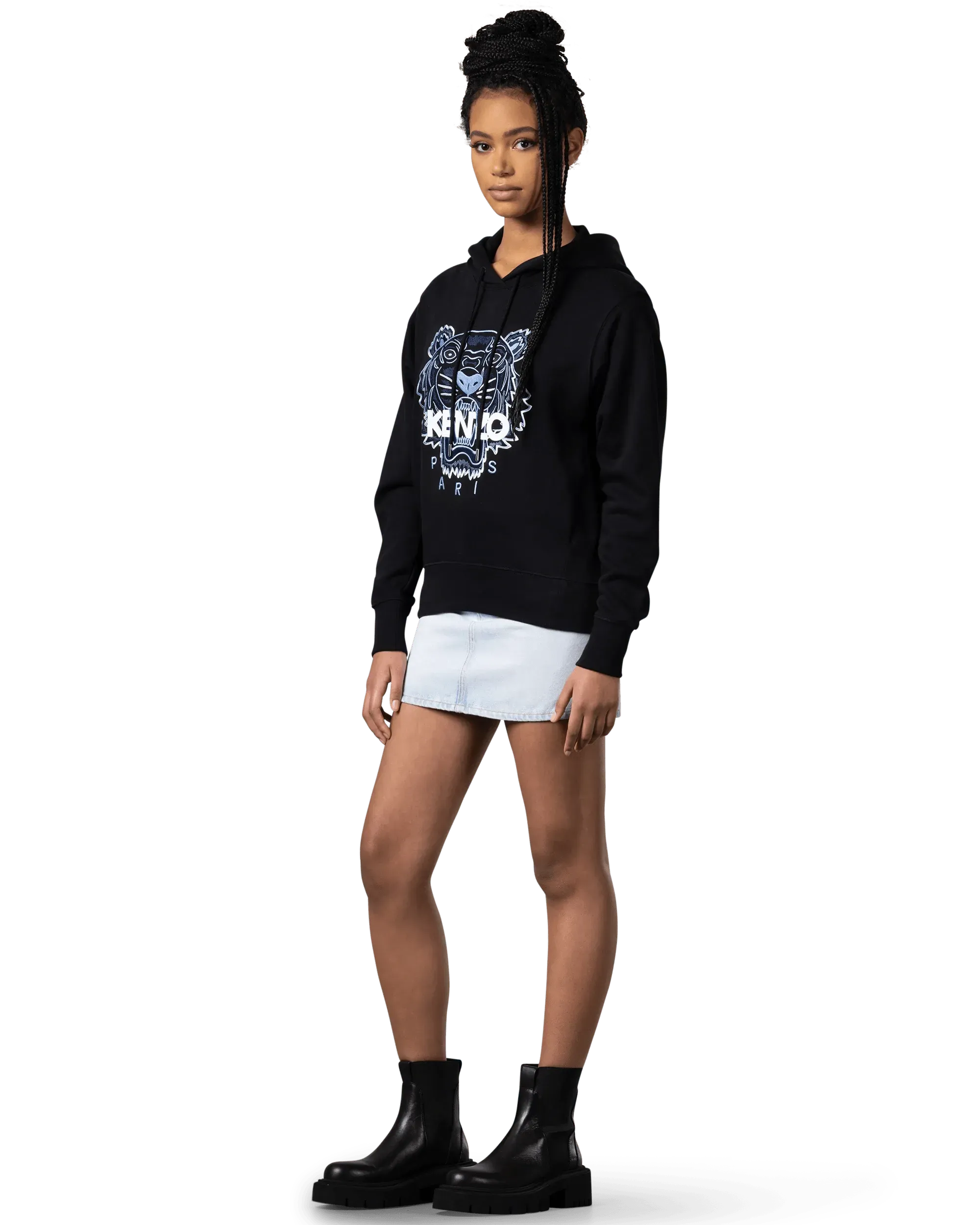 Classic Molleton Tiger Hoodie for Men & Women - Soft Fleece Pullover with Stylish Tiger Print - Perfect for Casual Wear, Street Fashion & Outdoor Activities
